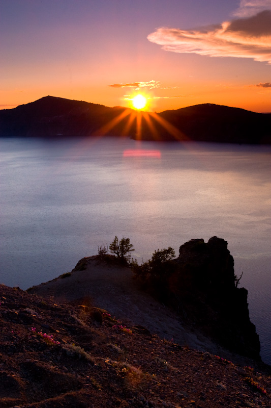 Sunset Over Crater Lake